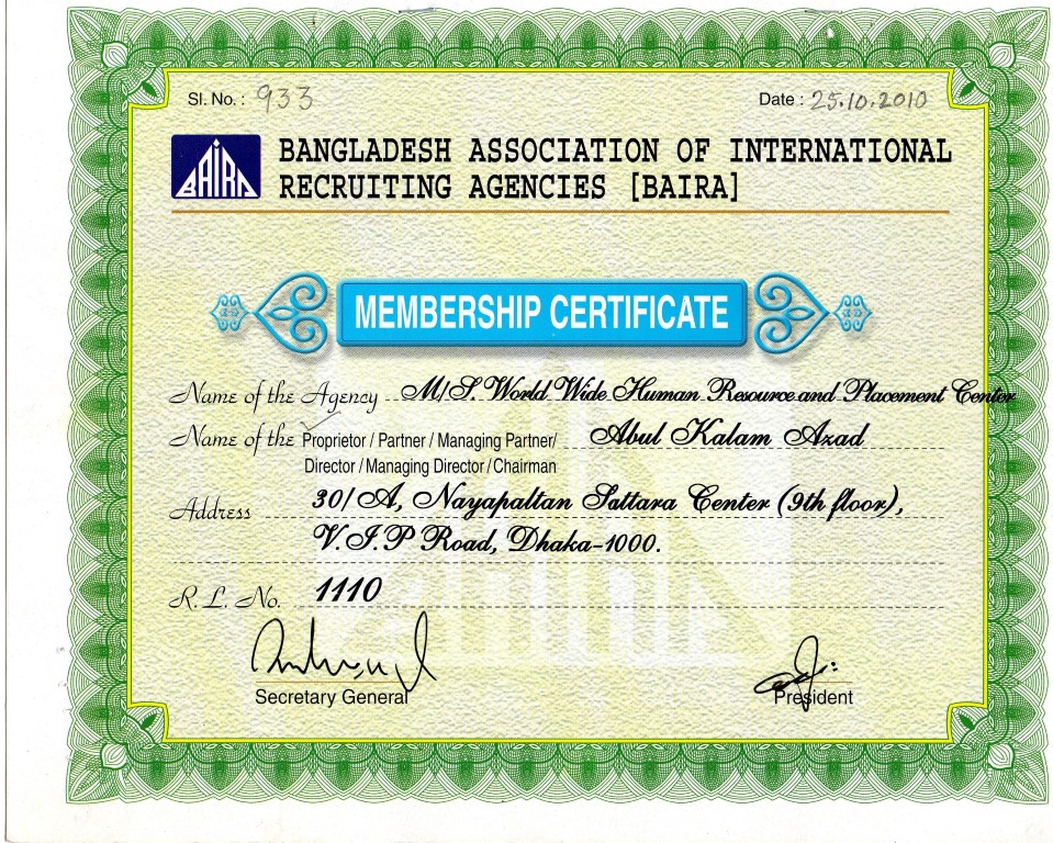 WWHRPC Membership
